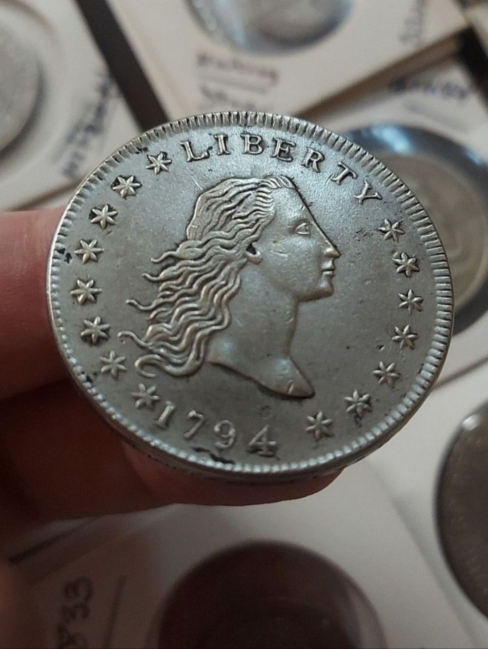 1794 Liberty Art Novelty Production Coin Silver Plated